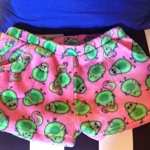 Candy Pink Avacado PJ shorts 14/16 pink